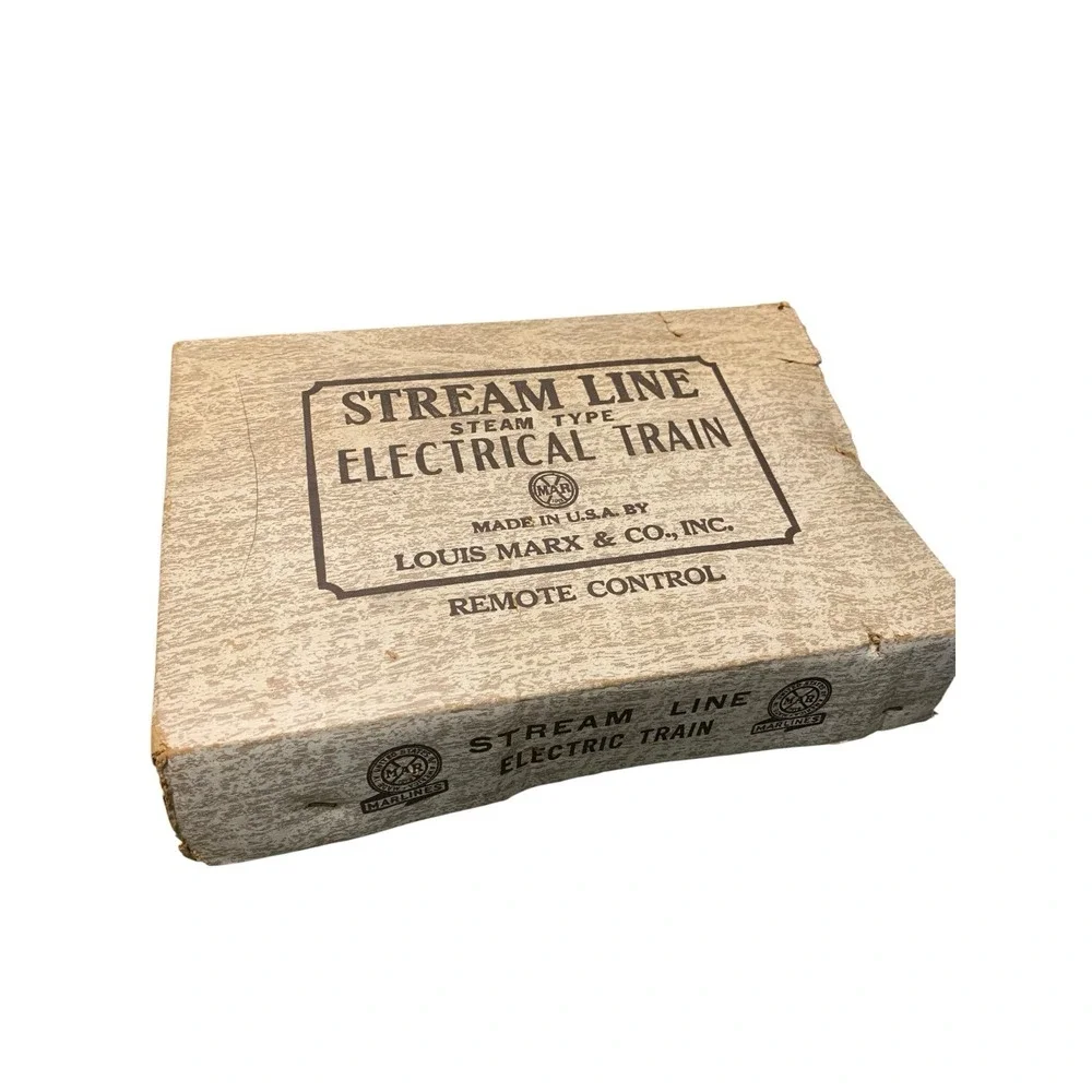 Louis Marx & Co Stream Line Steam Type Electrical Train Set O Gauge Vintage 50s